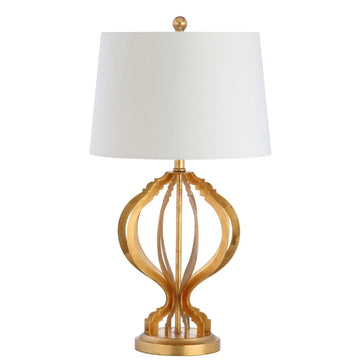 Sebastian 28.5" Metal Trellis LED Table Lamp - JONATHAN Y
